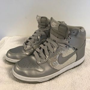 Sequin Nike High Top Shoes